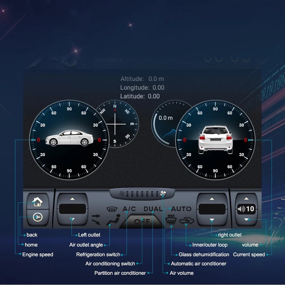 10.4″ Touchscreen Radio Android Gps Navigation For Subaru Outback Impreza Legacy