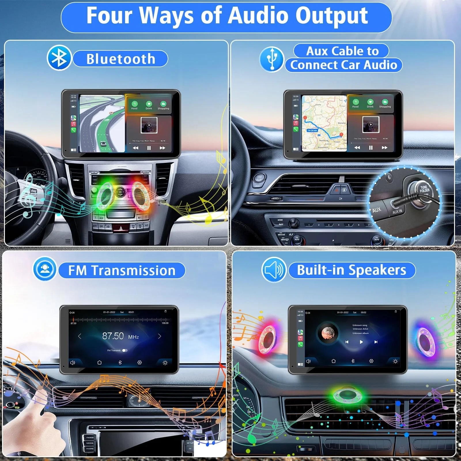 !NEW in BOX! HIEHA 7″ Wireless CarPlay/Android auto Stereo | Free Backup Camera