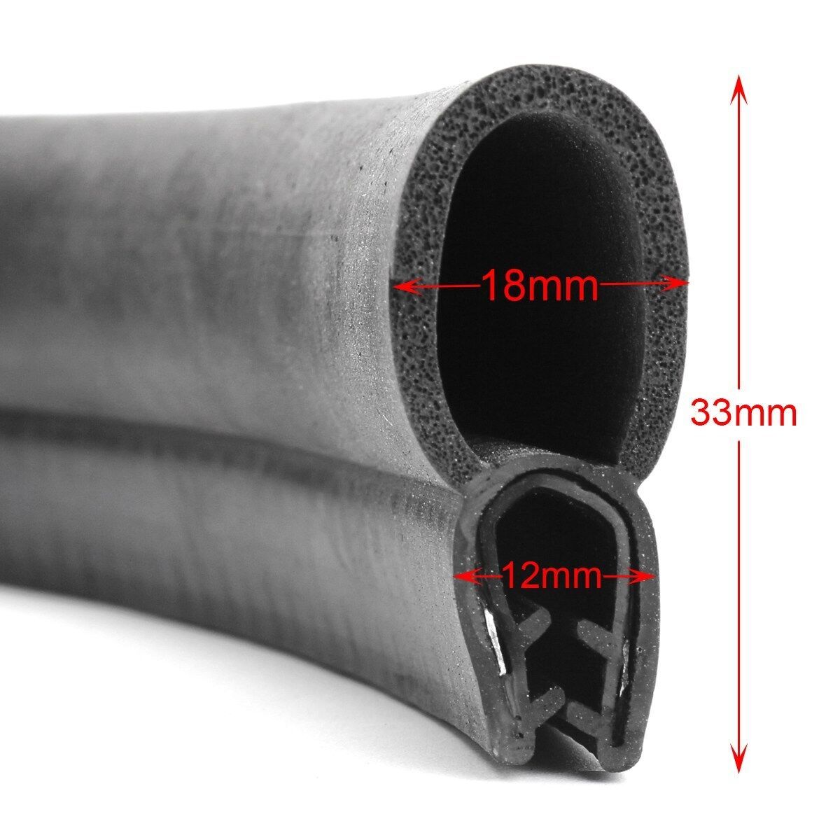 3M Car Door Black Rubber O U Channel Edge Edging Trim Seal Trunk Strip
