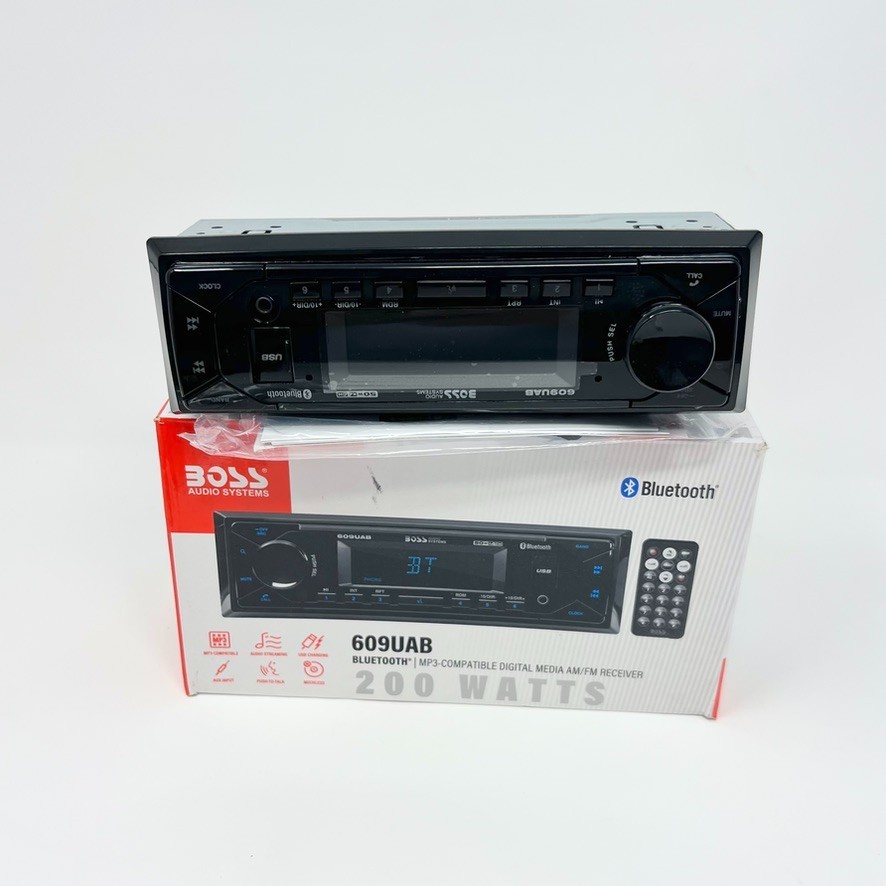 BOSS Audio Systems 609UAB Multimedia Car Stereo Single Din Bluetooth Audio