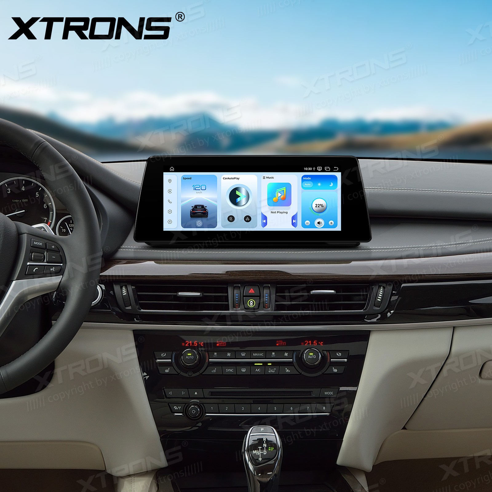10.25″ Android 14 Car Stereo CarPlay 8+128G Retrofit For BMW X5 F15 X6 F16 NBT