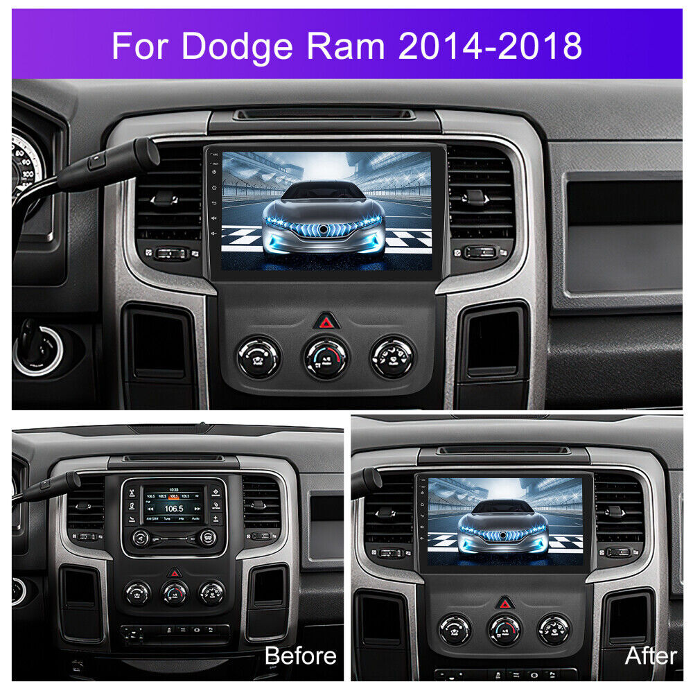 Car Stereo Upgrade For Dodge Ram 1500 2500 3500 2013-2018 Android Radio Carplay