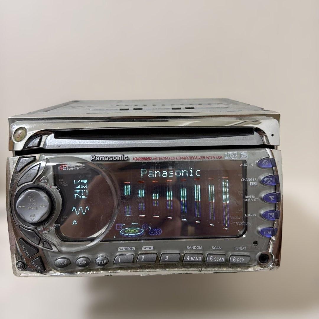 Operation of Panasonic DSP-equipped CD/MD integrated machine CQ-VX999MD has
