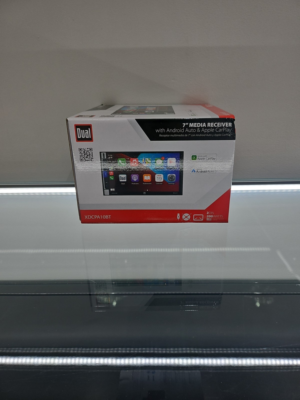Dual Electronics XDCPA10BT 7 inch Double DIN Car Stereo Apple CarPlay & Android™