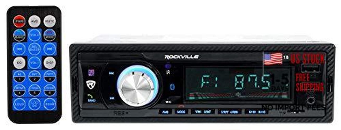 RDM18 V2 In-Dash Digital Media Car Receiver, 50W, 4 Channels, Bluetooth,