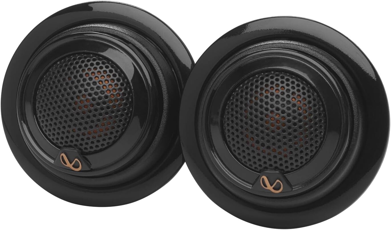 Infinity 135W REF757T 3/4″ Car Tweeters Flush Mount + 2 crossover & 100ft wire