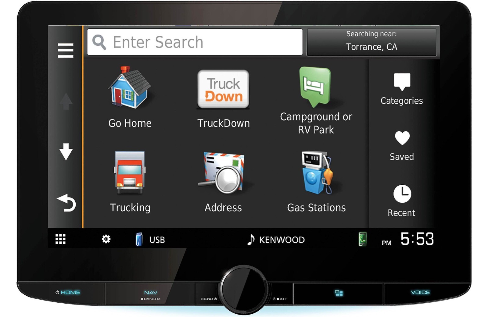 Kenwood DNR1008RVS Digital multimedia receiver with built-in navigation