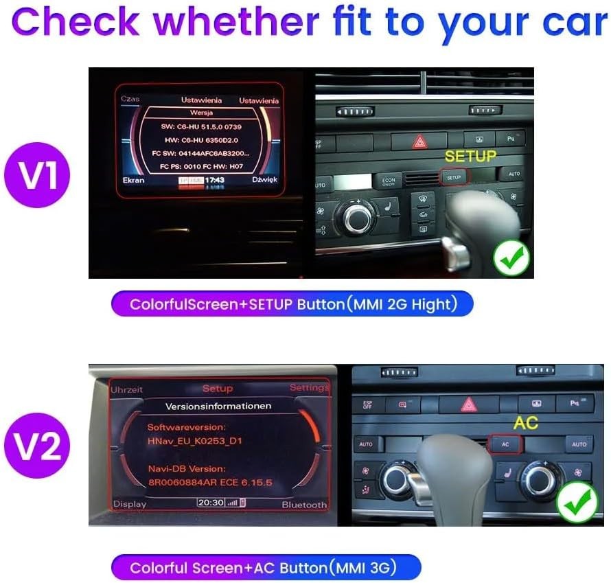 8.8″ Car Radio Wireless Android Auto CarPlay 8+128GB For AUDI A6 S6 C6 RS6 05-11