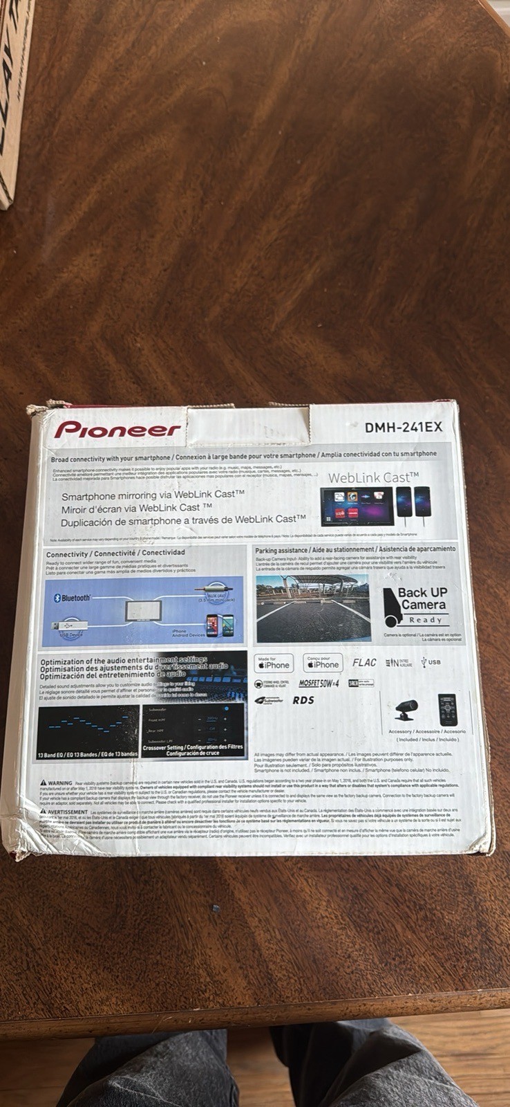 NEW Pioneer DMH-241EX 6.2″ Touchscreen Digital Media Receiver w/ Bluetooth