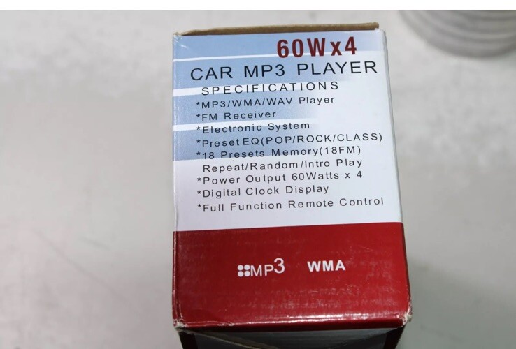 Aigoss Car MP3 Player With USB/SD Port 60W x 4 JSD520