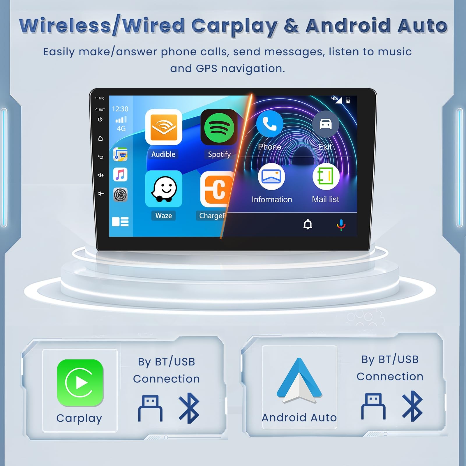 Roinvou 9″ Radio Hyundai Santa Fe IX45 2013-2018 Carplay