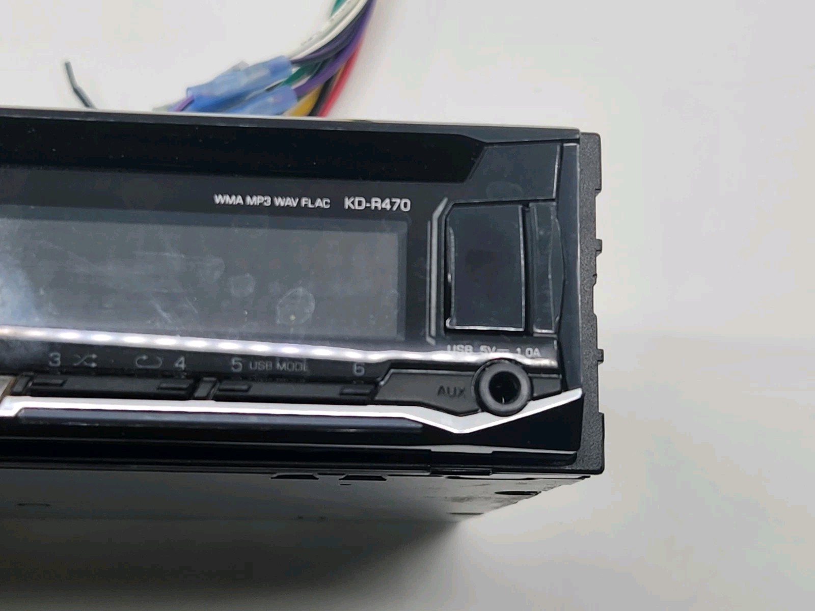 JVC KD-R470 CD Player USB WMA FLAC MP3 WAV AM FM Car Radio Aux FREE SHIPPING