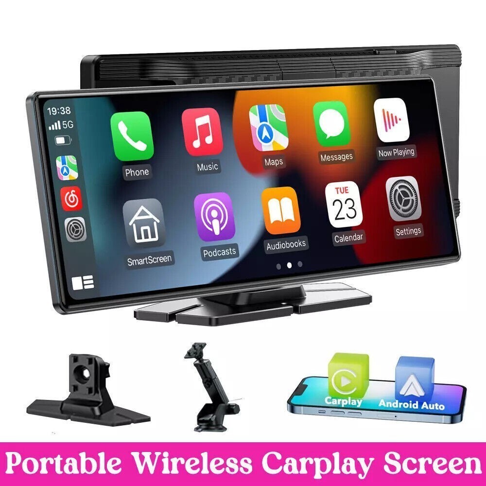10.26″ Portable Car Stereo Wireless Apple CarPlay Android Auto IPS Screen Radio