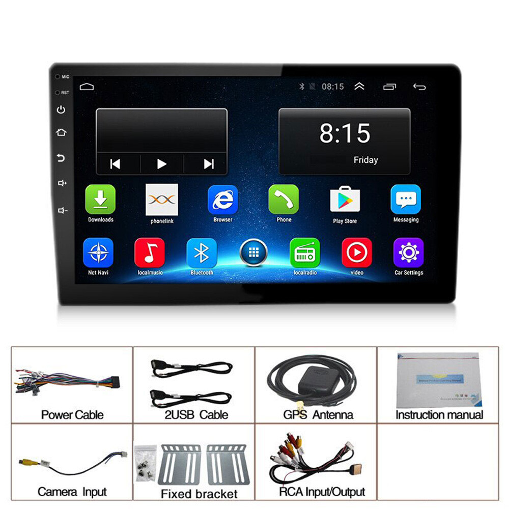 Android 11.0 10.1″ Car Radio GPS Navi WIFI Mirror Link FM Stereo 2Din Quad Core