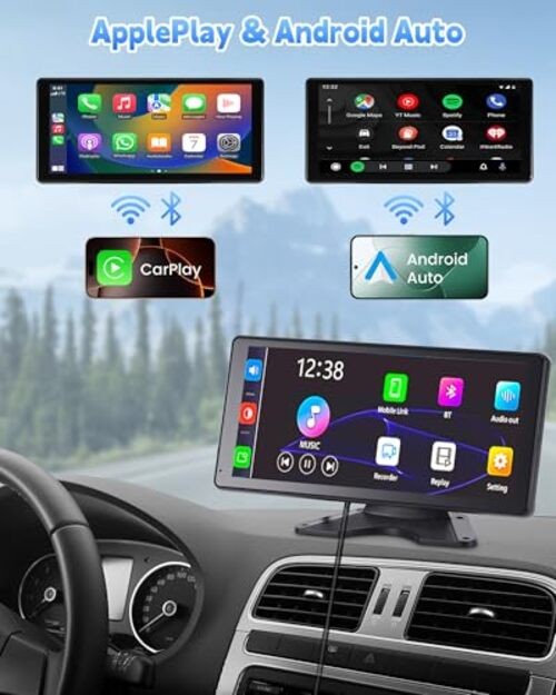 RV Camera System with Carplay & Android Auto, 10.36″ Touch Screen 10.36in