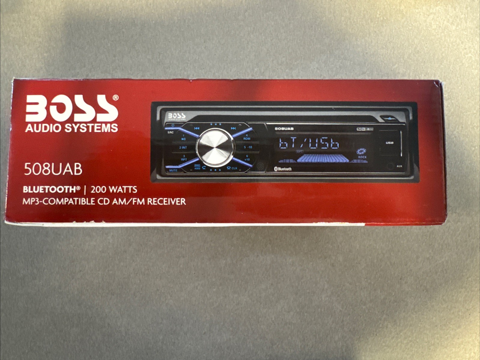 BOSS Audio Systems 508UAB Car Stereo With Bluetooth – Single Din, CD Player,NIB