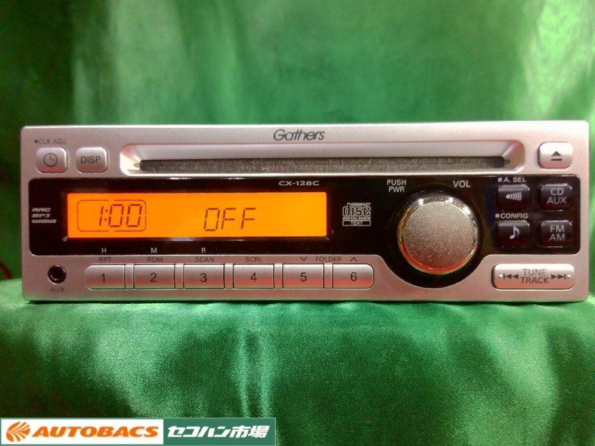 Honda Gathers CX-128C CD AUX Radio 1DIN OEM Audio JAPAN
