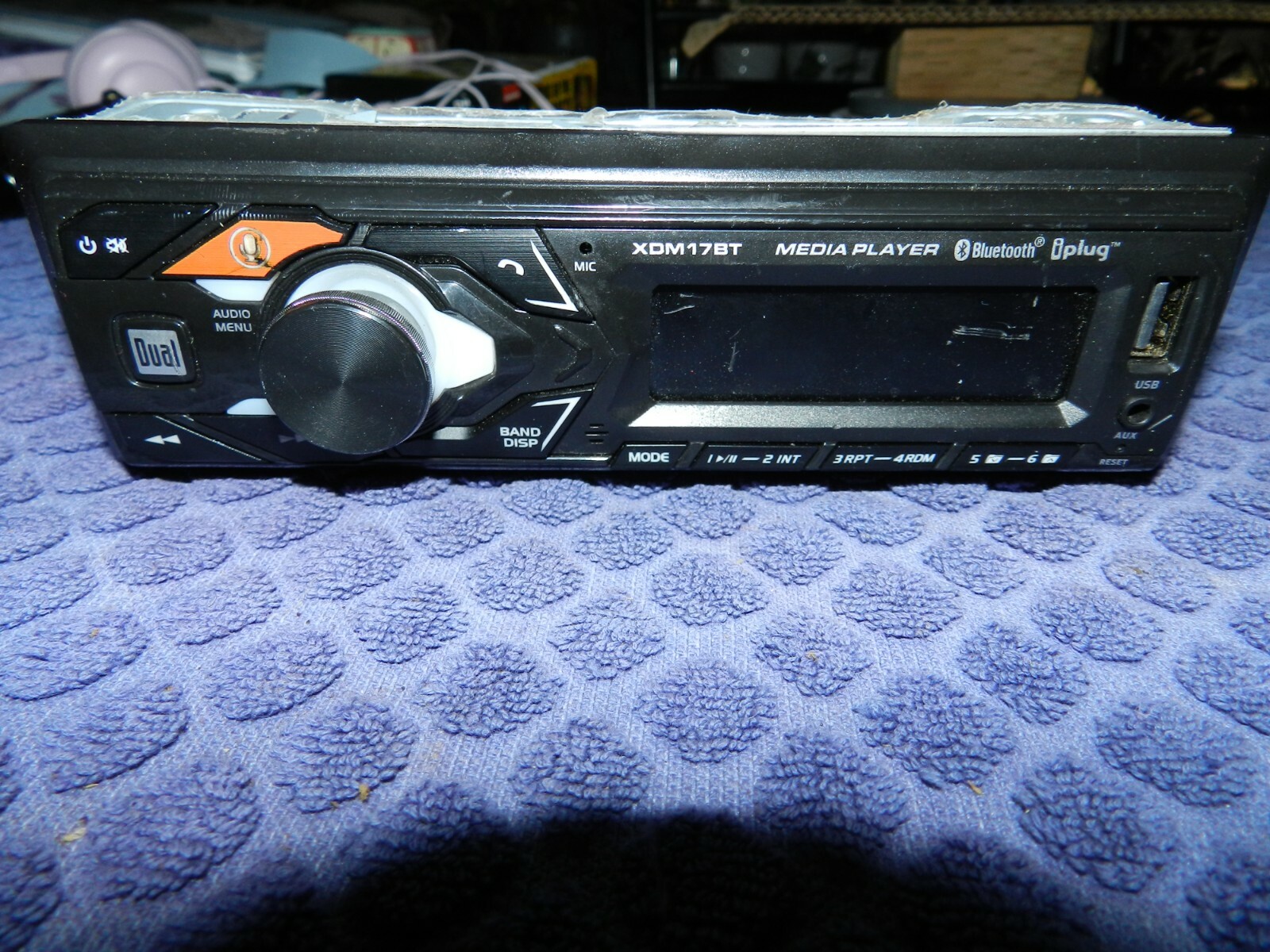 Dual Electronics XDM17BT Single DIN Car Stereo W/ WIRING HARNESS