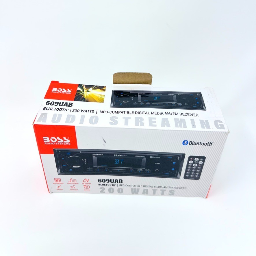 BOSS Audio Systems 609UAB Multimedia Car Stereo Single Din Bluetooth Audio