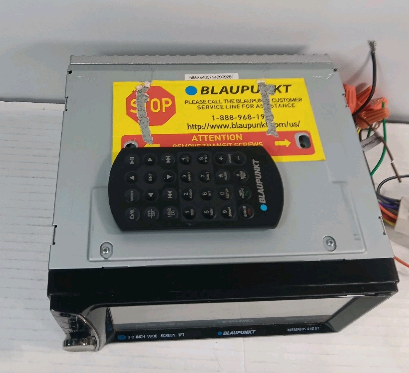 Blaupunkt Memphis 440BT Double DIN DVD/CD Receiver 6.2″ Touch Screen W/ Remote