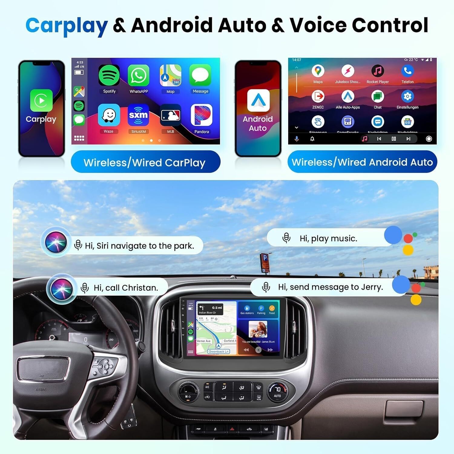 Car Radio Stereo Carplay For Chevrolet Colorado 2+64G 9in Car 4+64G