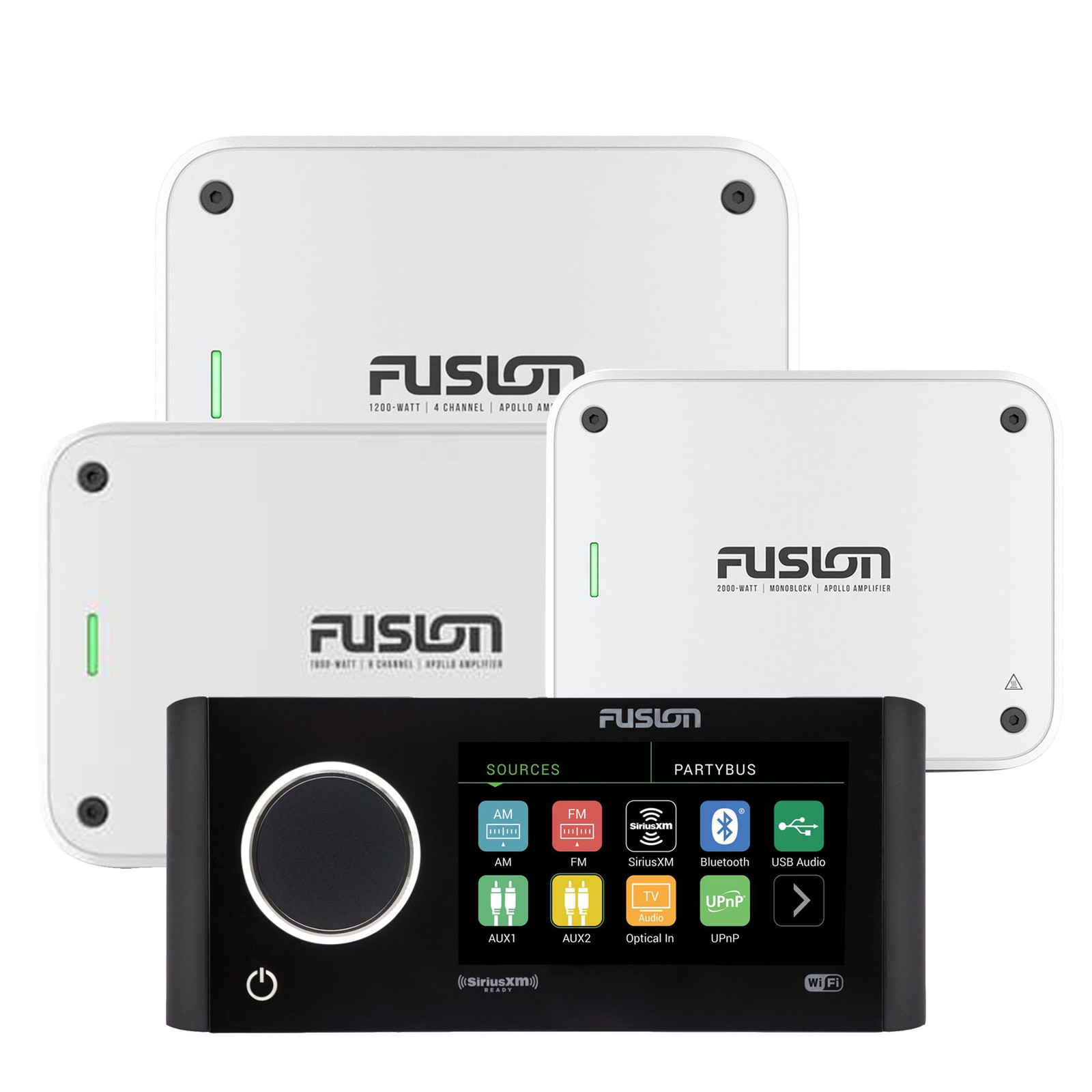 Fusion MS-RA770 Apollo Marine Entertainment System with Amp Bundle
