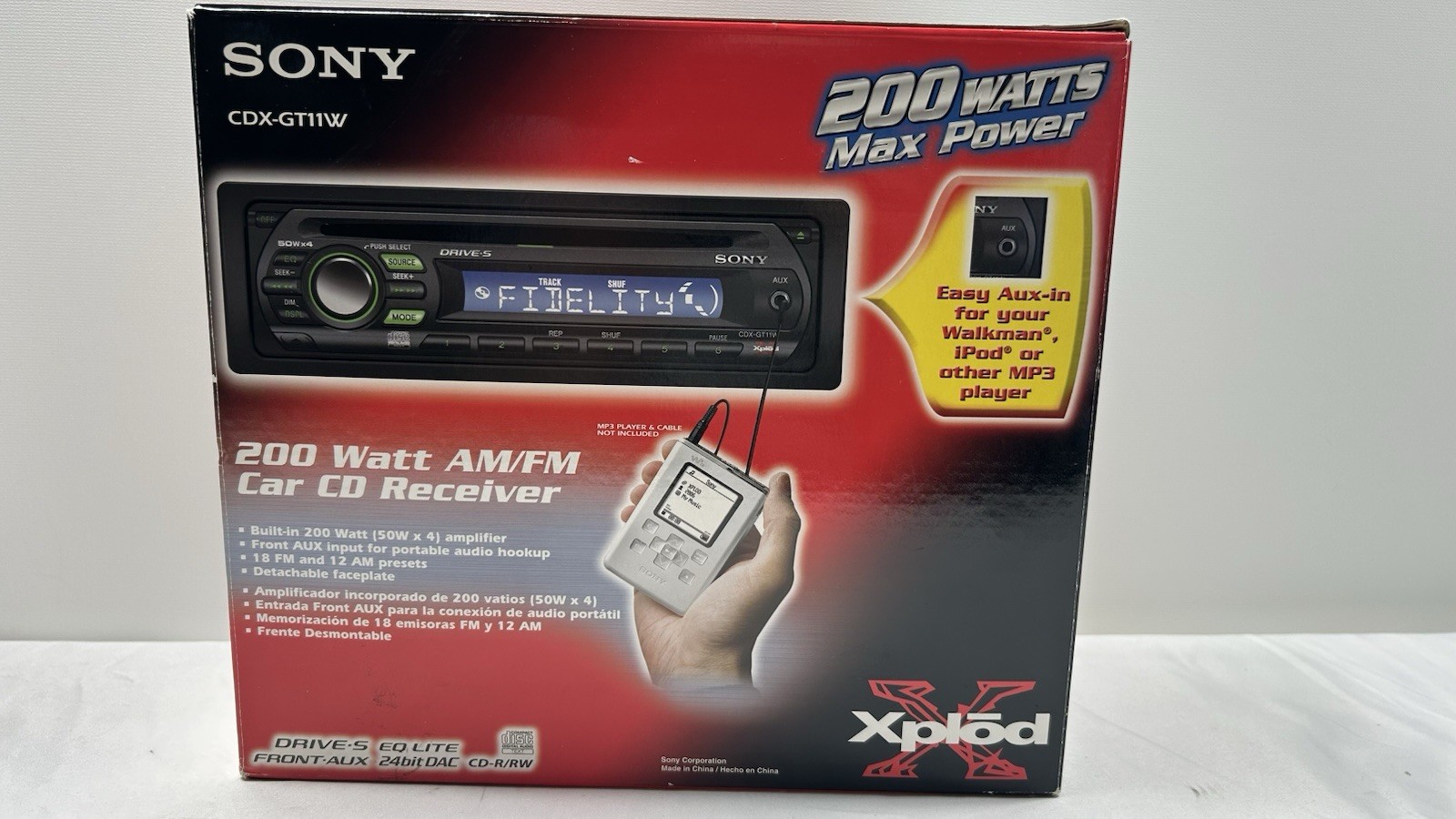 Sony CDX-GT11W CD Player In Dash Receiver