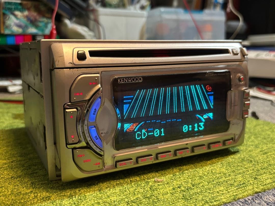 KENWOOD DPX-5025MS CD MD Player Car Audio CD Works MD Faulty Head Unit Japan