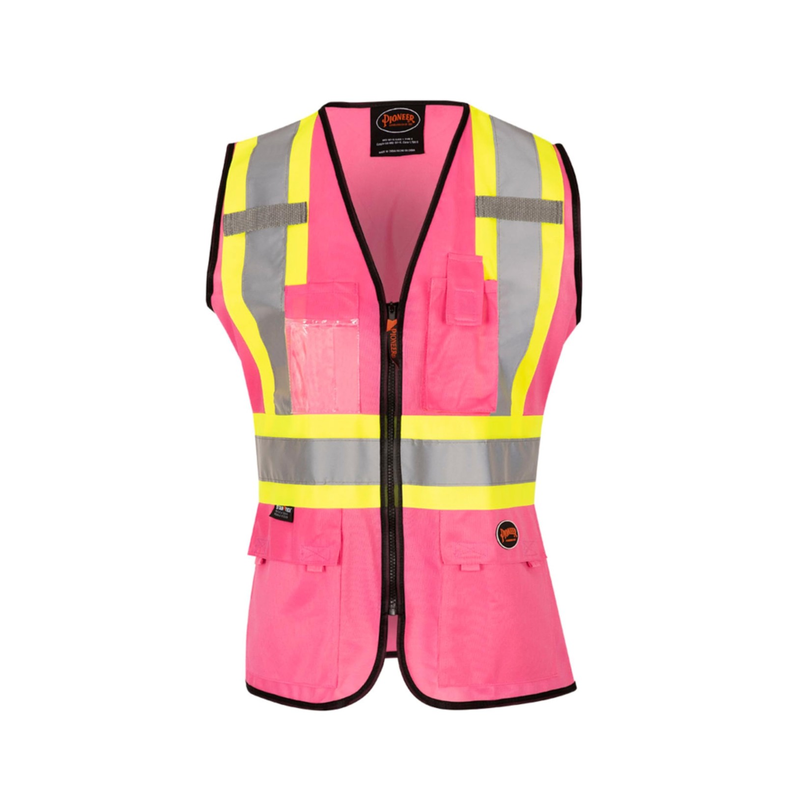 Safety Vest for Women With Pockets – Hi-Vis Reflective Tape – For Constructio…