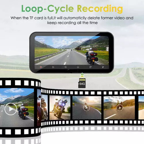Android Wireless Carplay Car Motorcycle Stereo with Dual Camera Tire pressure