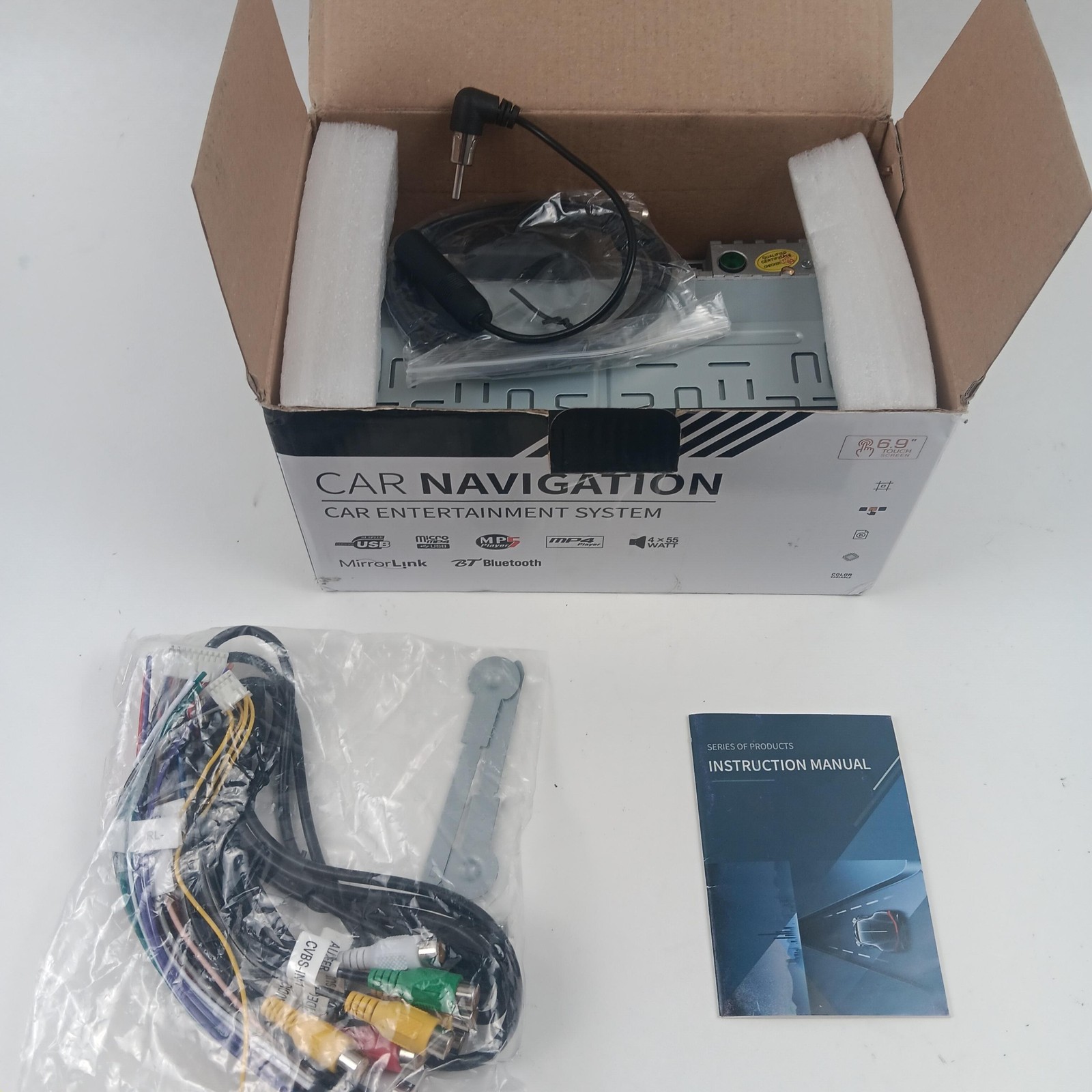Car Navigation MP5 Player SP7069 Touchscreen 2 DIN Android GPS Bluetooth Black