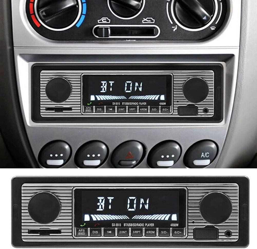 Car Stereo for Bluetooth, Retro Car FM Radio Smart Player, Electronic Auto FM Ra