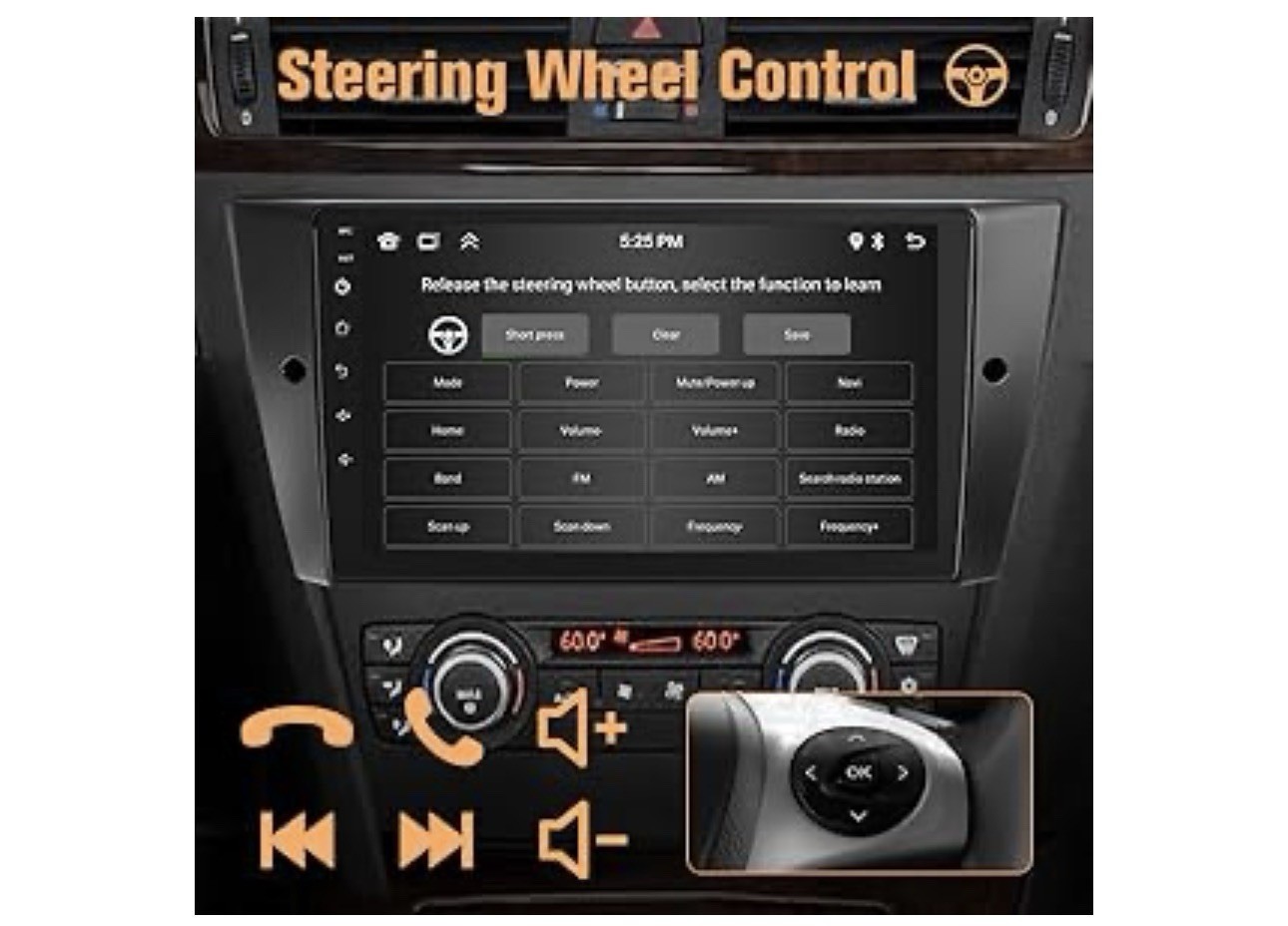 Naifay Android Car Radio for BMW 3 Series (E90/91/92/93) Touchscreen, Back Up Ca
