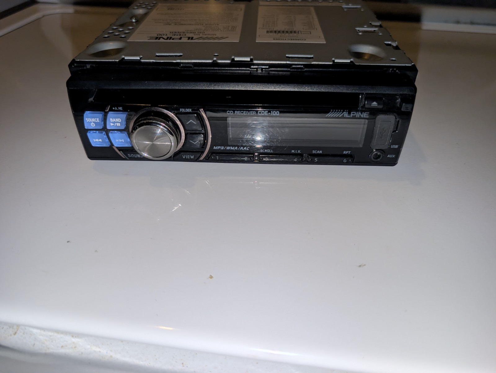 Alpine CDE-100 CD Player and MP3 In-Dash Receiver