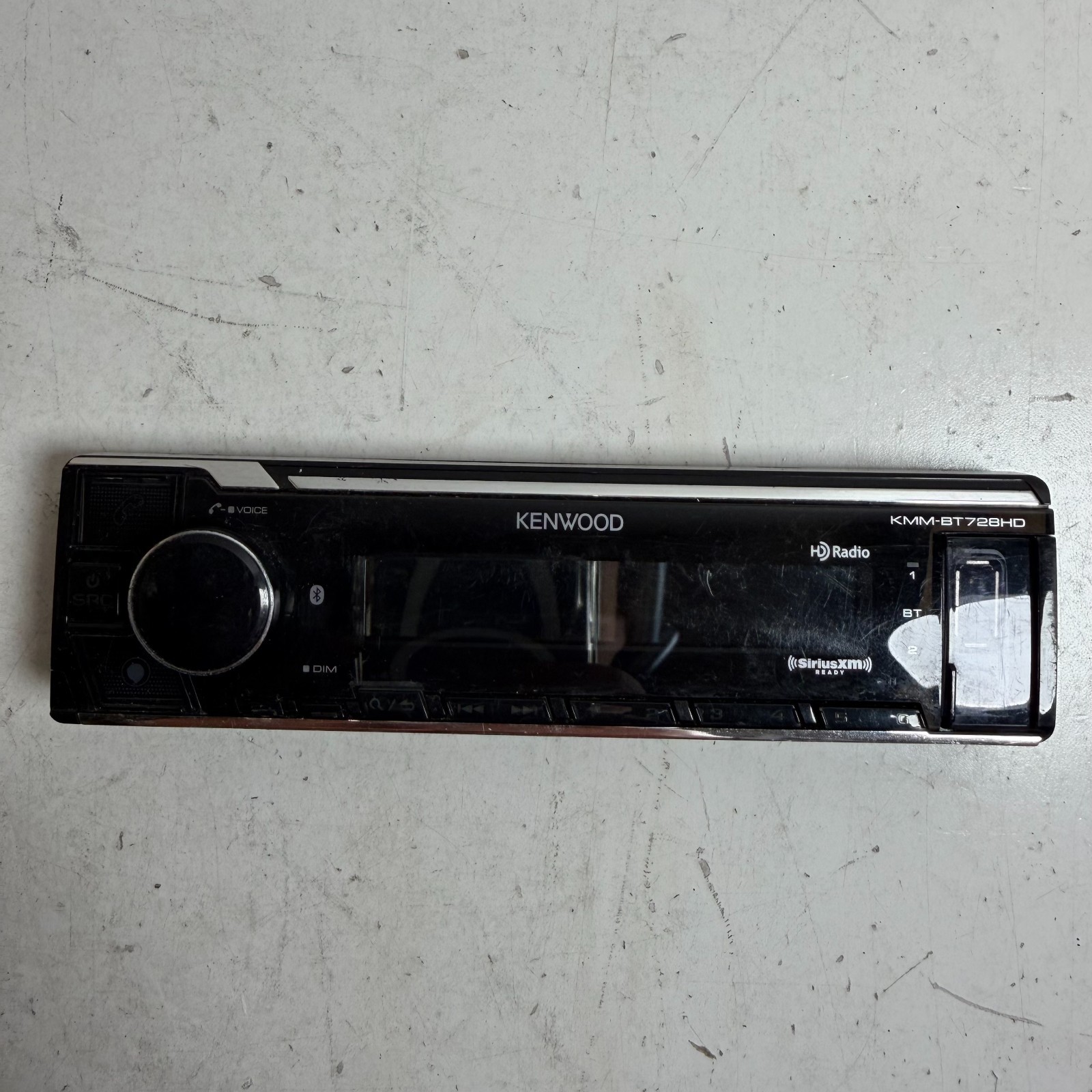Kenwood KMM-BT728HD Black Built-in Bluetooth HD Radio Detachable Faceplate