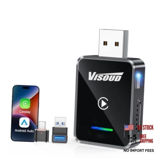 ???? ???????? Android Auto & CarPlay Wireless Adapter, One Click k2