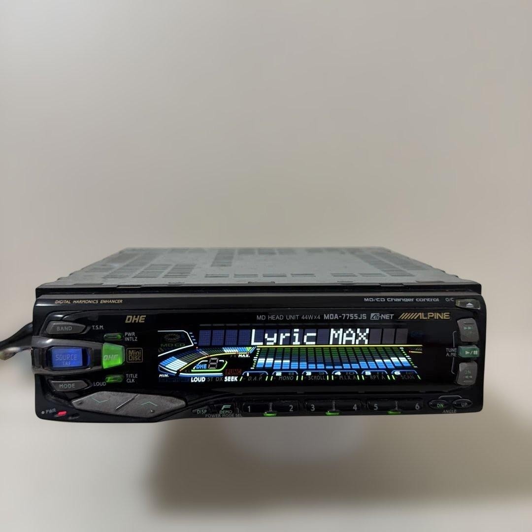 ALPINE Rare MD Player MDA-7755JS MiniDisc Player with Cables