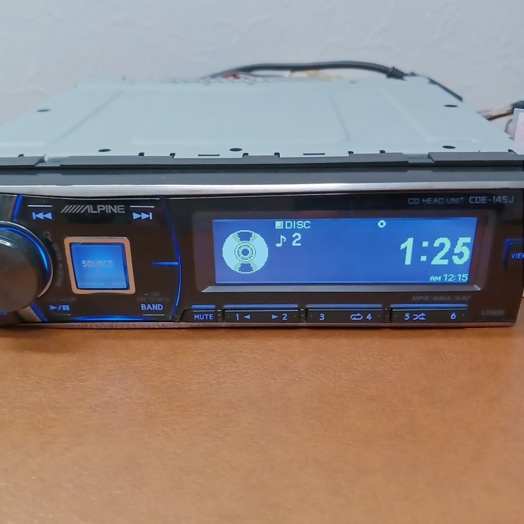 Alpine CDE-145J CD Player Car Audio – Operation Confirmed