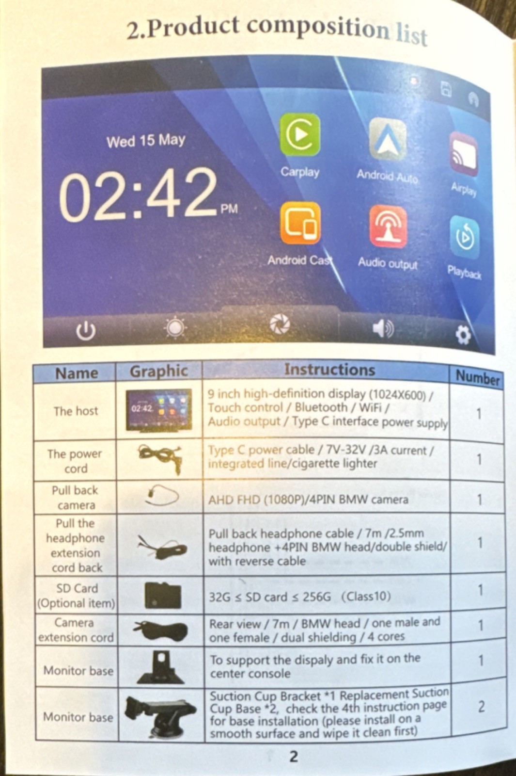 Q9S Wireless Touchscreen Bluetooth WiFi 9 Inch Digital Media Receiver