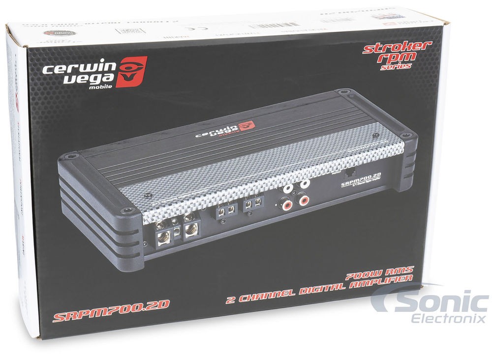 Cerwin-Vega SRPM700.2D Class-D 2-Channel Marine Amplifier