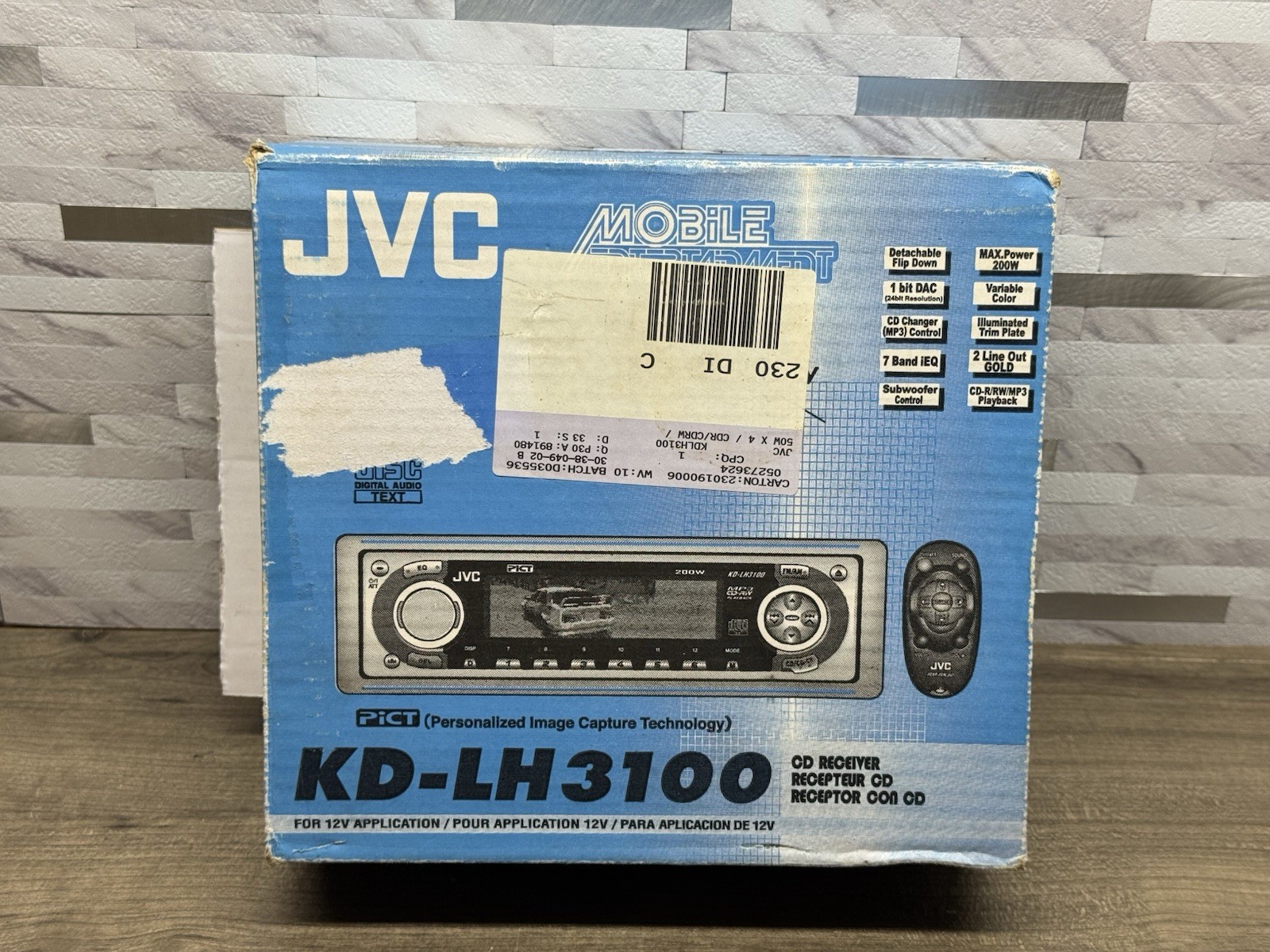 *RARE* NEW -JVC KD-LH3100 CD Receiver CD-R/RW/MP3 Playback Open Box *NO REMOTE*
