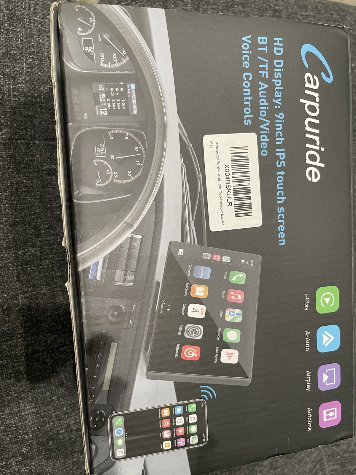 CARPURIDE C98 Wireless 9’’ Apple Carplay Android Auto GPS Navigation