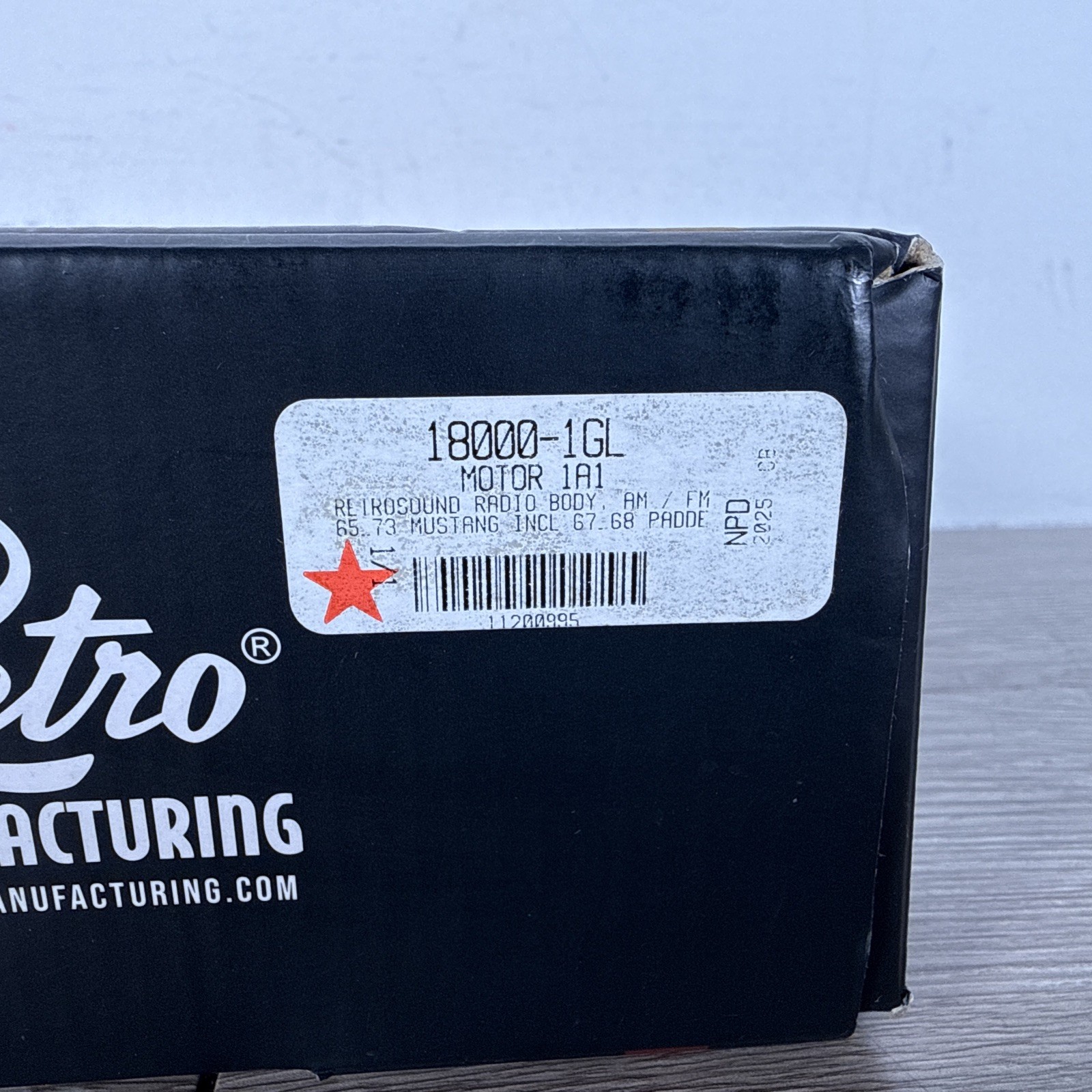 New! Retro Sound Motor 1A 18 Watts x4 Built In Amp Classic Style Car Stereo