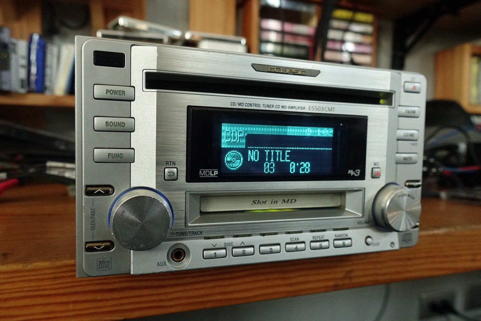 Eclipse E5503CMT.Hi End CD/MD/Aux Player. Copper Chassis.