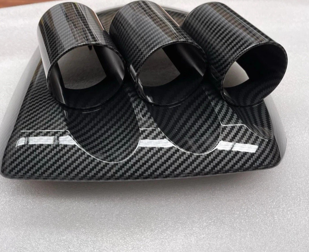 TRIPLE GAUGE TOP HAT FOR FG MK II (Piano Black, Grey, or Carbon Fibre )