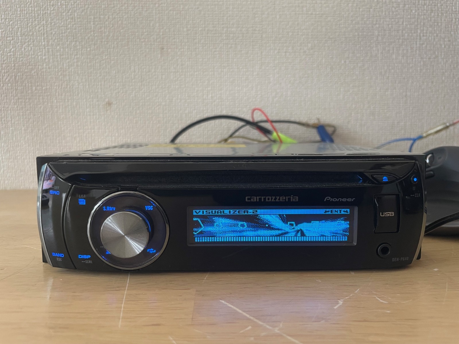 Pioneer Carrozzeria DEH-P640 Car Audio 1DIN CD Player Confirmed Operation
