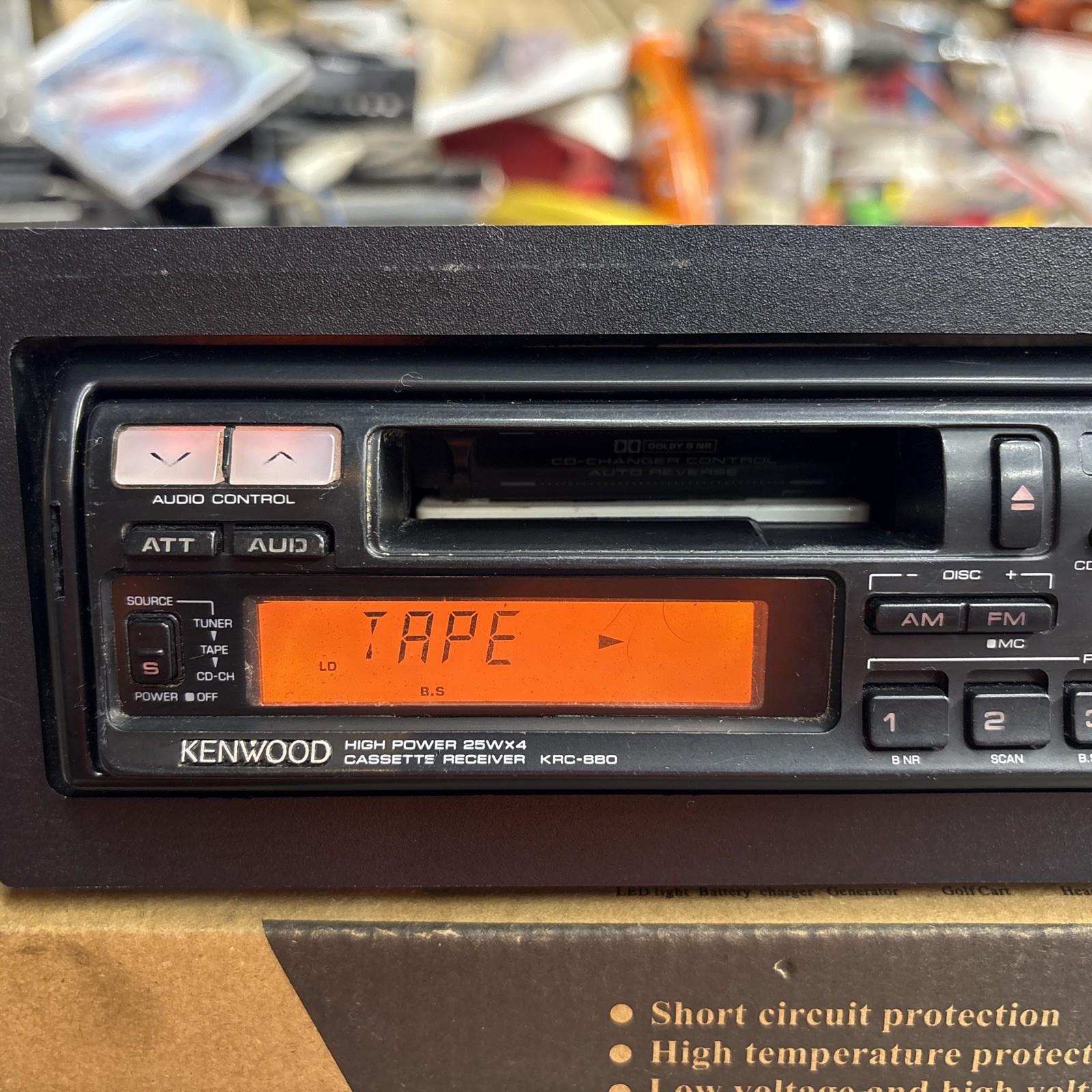 kenwood KRC-880 RARE Cassette-Receiver Tested- works good
