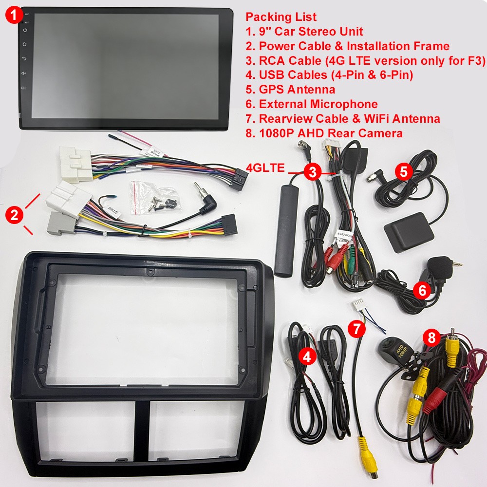 8 Core 64G Car Radio for Subaru Forester 3 SH 2007 – 2012 Carplay Android Units