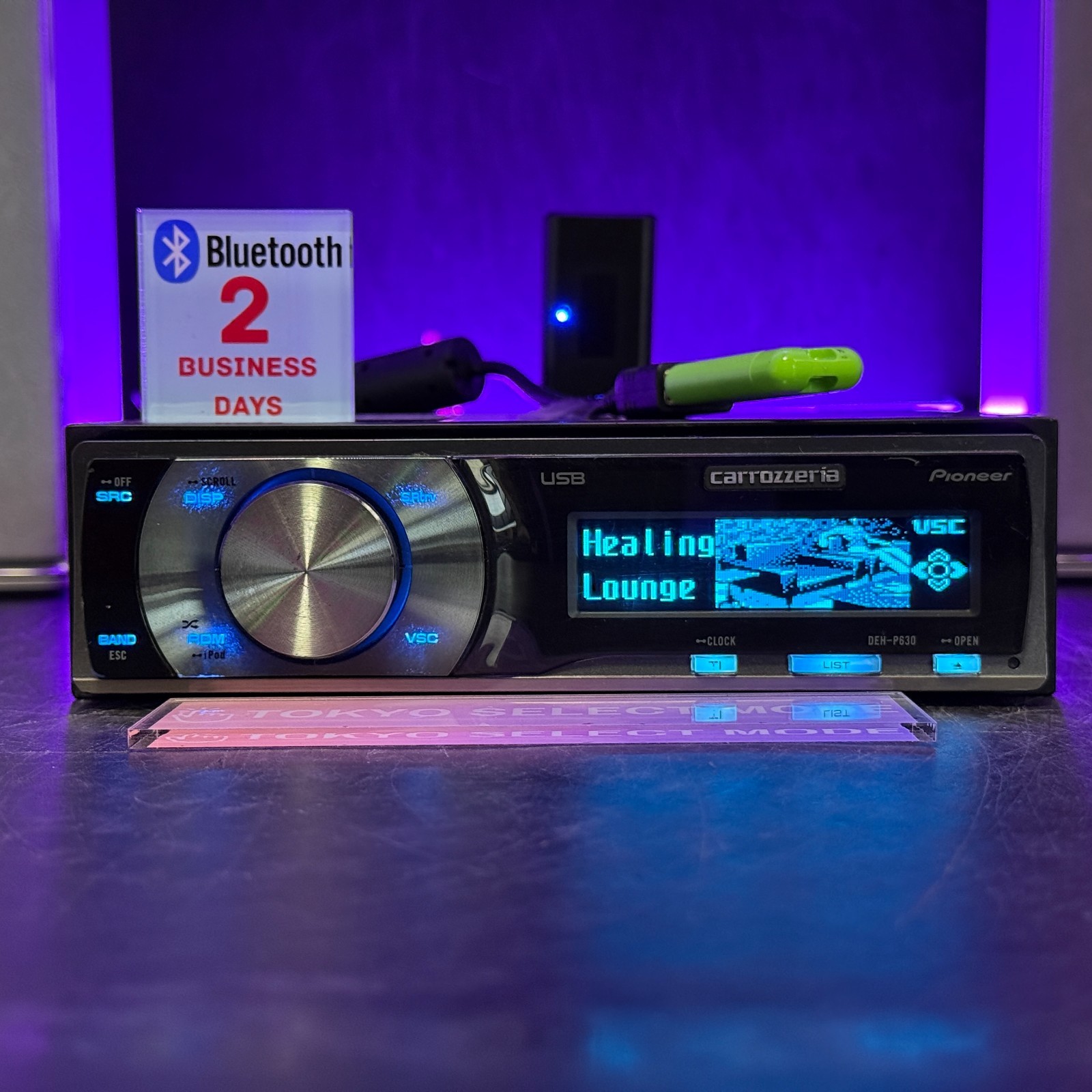 Pioneer Carrozzeria DEH-P630 1DIN Car Audio CD USB Player Added Bluetooth Stock