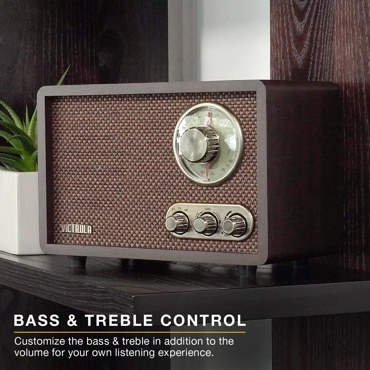 Vintage Bluetooth Radio – Bass & Treble Control